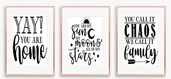 Family Home Funny Inspirational Quotes Etsy etsy