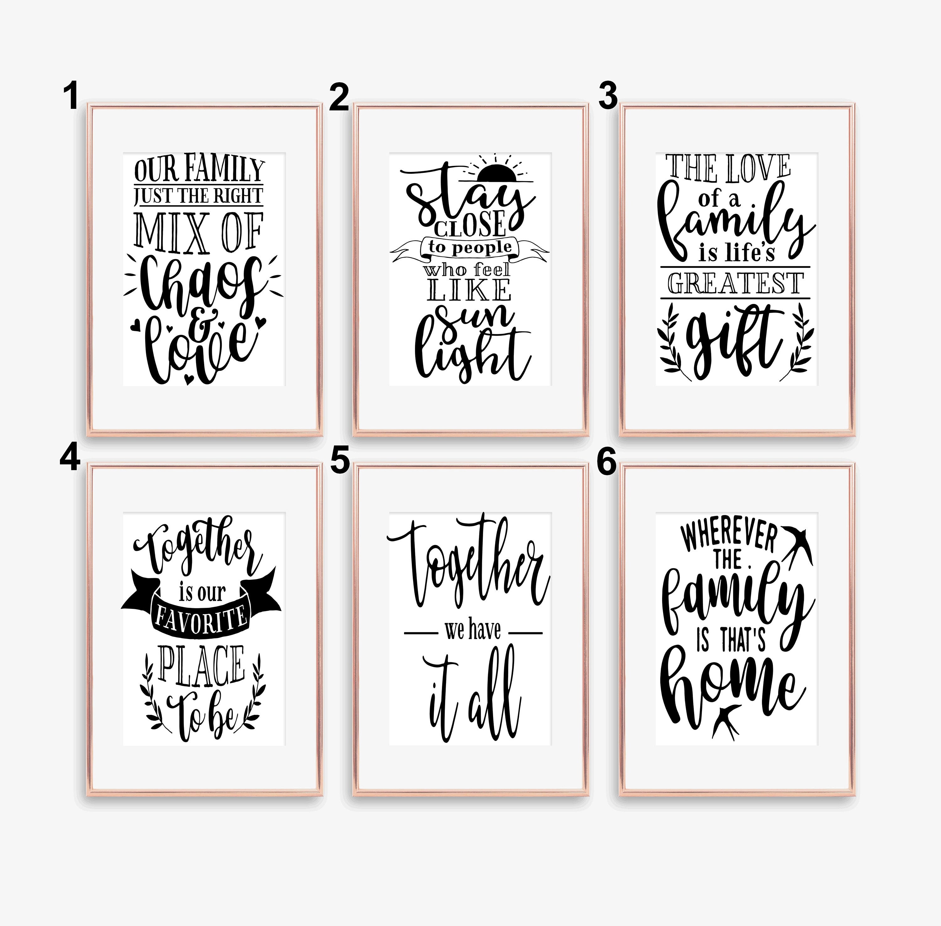 Family & Home Funny Inspirational Quotes - Etsy