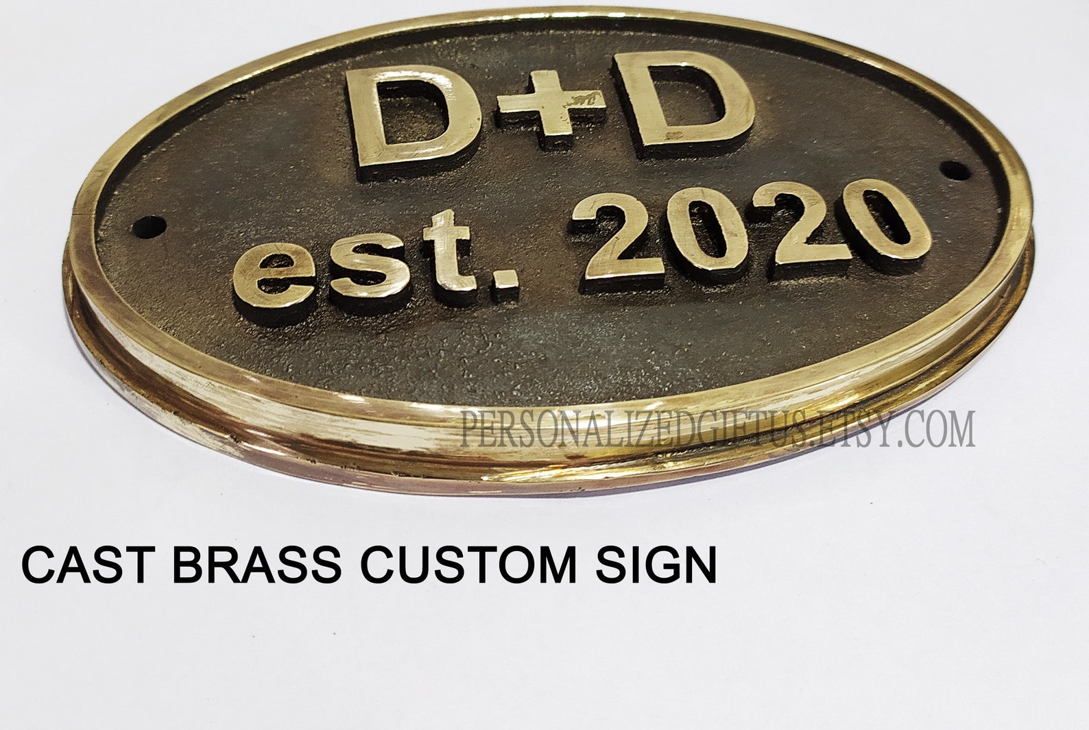 Cast Brass Custom Door sign Plaques Solid brass Vintage / Etsy