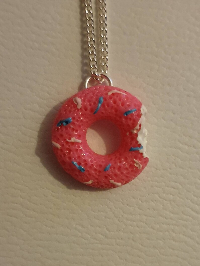 Doughnut necklace Cute Different Pretty Food.