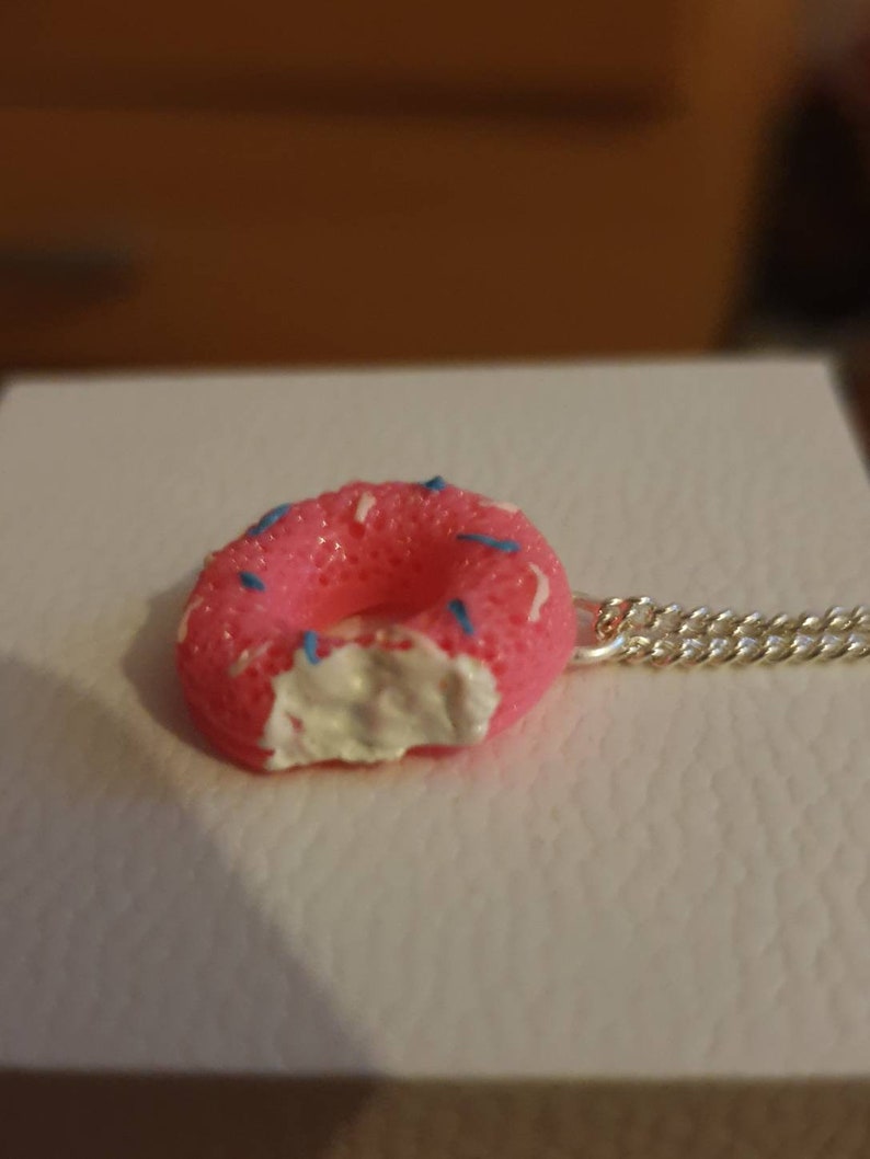 Doughnut necklace Cute Different Pretty Food.