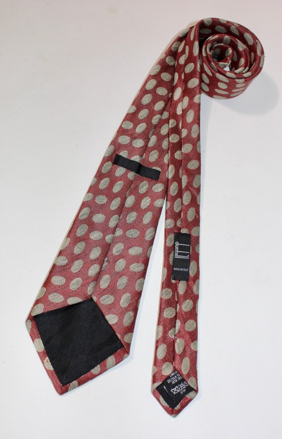 vintage 80's -90's -Dunhill- Men's neck tie. Silk… - image 4