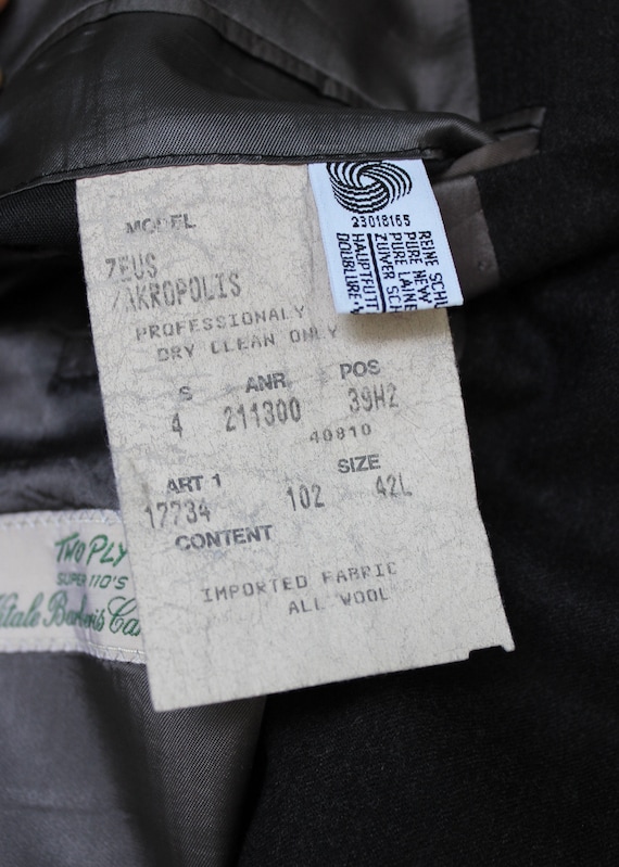 Vintage annees 80 Annees 90 Hugo Boss Manteau de costume double poitrine pour hommes 1 1 Fixation. Gris charbon de bois Super 110 s. Taille 42 Long. Fabrique aux Etats Unis Etsy Canada