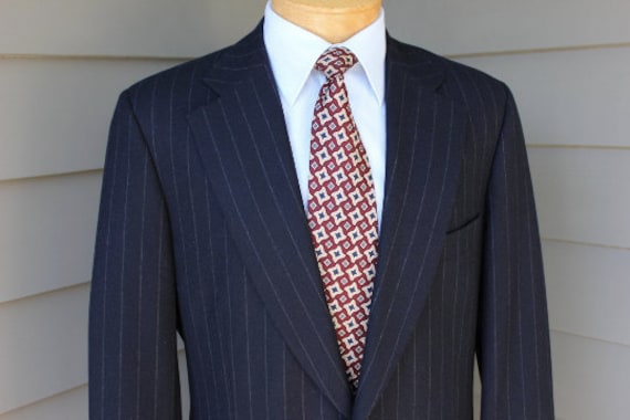 Vintage 1980's paul Stuart Men's 2 Piece Suit. Navy - Etsy