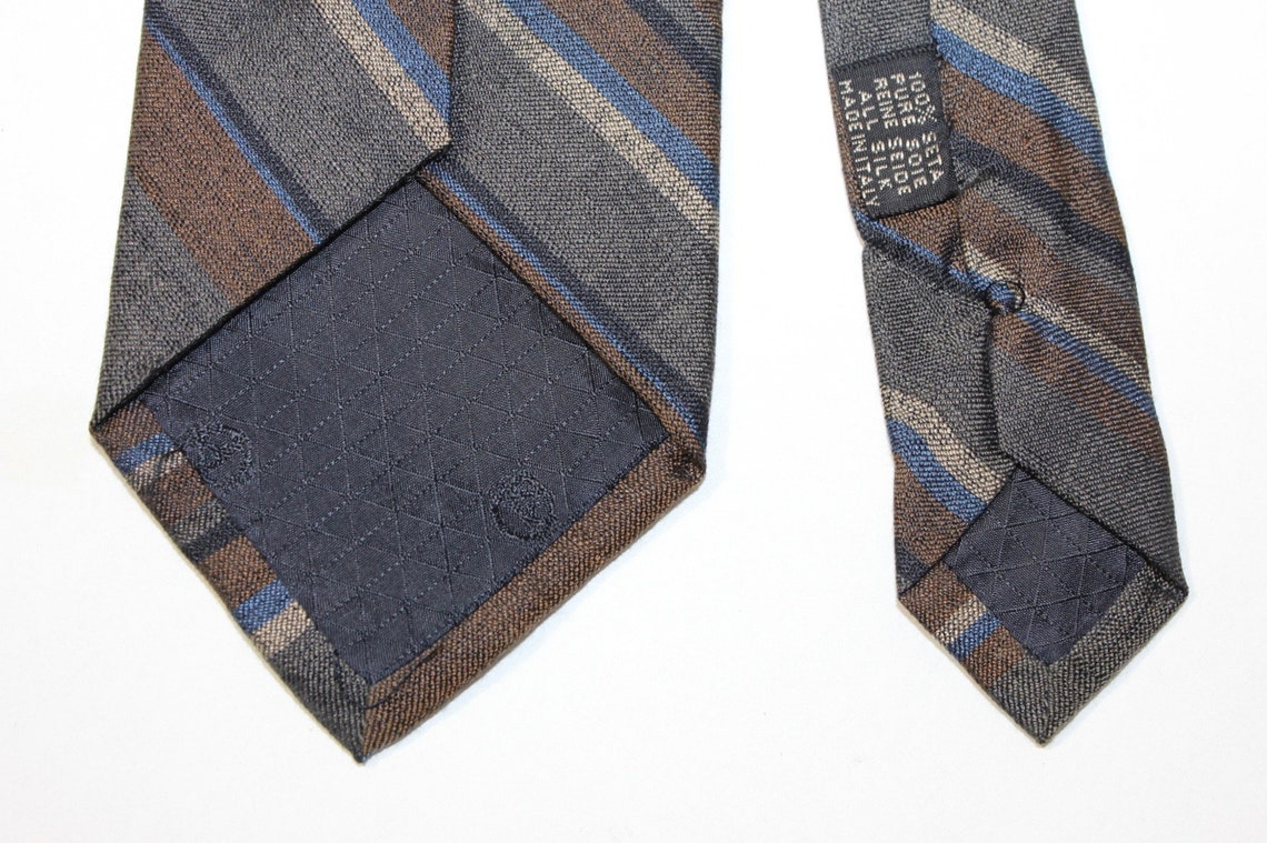 Vintage nazareno Gabrielli Men's Neck Tie. Raw Silk - Etsy