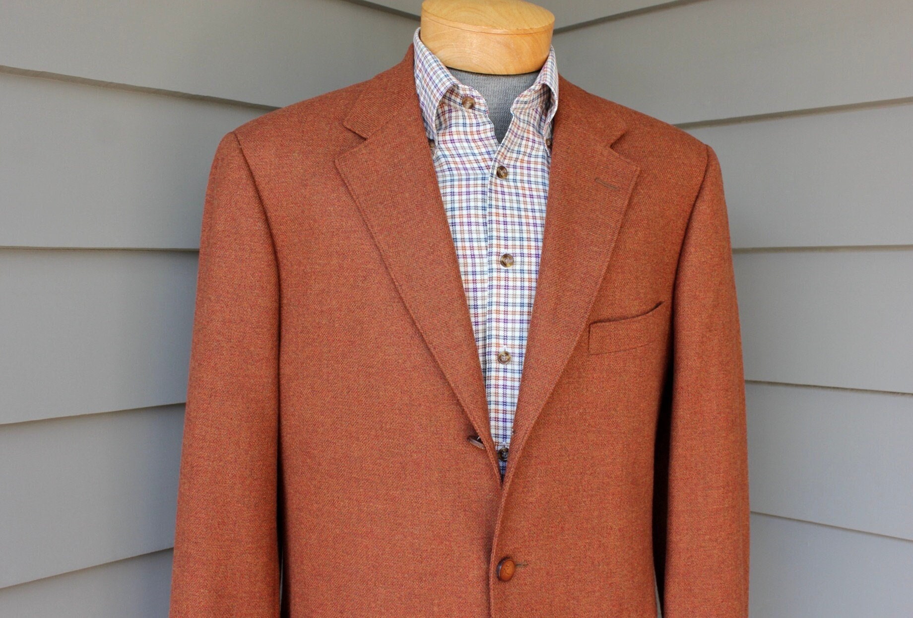 ジャケット・アウター 90s Paul Stuart wool half coat Vintage 90's “paul Stuart” Women's Wool Check Jacket - Etsy