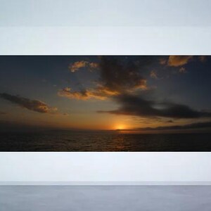 Beach Sunset Panorama Naples, Florida Seascape Art, Ocean Wall Décor, Coastal Photography Gift, Dramatic Print