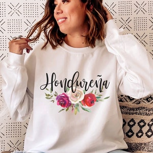 Hondurena Sweatshirt,  Catracha Sweatshirt, Honduras Latina Gift, Gifts for Her, Sudaderas en Espanol, Honduras Sweater