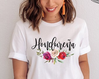 Hondureña Latina T-Shirt: Honduras Pride, Spanish Shirt