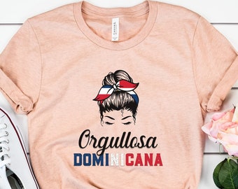 Dominicana Shirt, Dominican Republic Shirt, Republica Dominicana Spanish Shirt Gift, Latina Hispanic Women Shirt, Camisas en Espanol