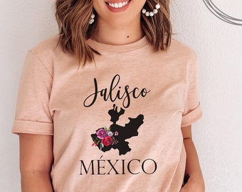 Jalisco Mexico Spanish T-shirt, Mexican Latina Woman&#39;s T shirt, Gifts for Mexican Women&#39;s Tee