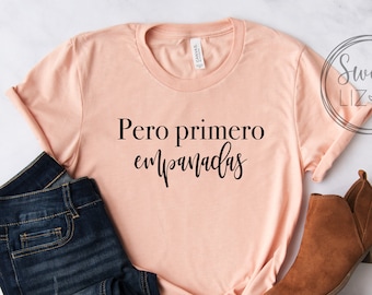 Latina Funny Spanish Women Tshirt, Empanadas Latina Mexican T-shirty, Hiszpańskie T-shirty, Hiszpańskie Koszulki, Hiszpańskie Damskie T-shirty