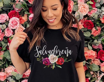 Salvadorena Latina Tshirt, El Salvador Spanish T-shirt, El Salvador Latina Woman&#39;s T shirt, Gifts for Women&#39;s Tee