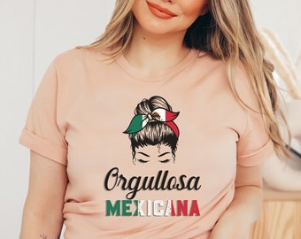 Orgullosa Mexicana Shirt: Latina Pride, Mexico Flag