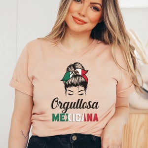 Orgullosa Mexicana shirt, Mexico shirts, Spaans shirt cadeau, Mexicaanse trots shirt, latina shirt, Mexicaanse shirts voor vrouw