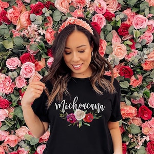 Michoacana Shirt, Michoacan Shirt, Mexiko Shirt Geschenk, Mexikanische Frau Shirt, Latina Shirt, Camisas Mexicanas en Espanol