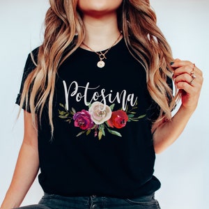 San Luis Potosi Shirt, Spanish Tshirt, Mexican Latina Shirt, Mexico Shirt Women, Mexico Shirt, Mexican Shirt, Camisas Mexicanas en Espanol