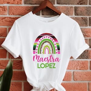 Custom Maestra Shirt, Spanish Teacher Shirt, Maestra Bilingue, Bilingual Teacher Gift, Dual Immersion Spanish, Maestra Gift