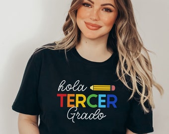 Chemise Maestra, Chemise de professeur d’espagnol, Cadeau de professeur bilingue, Double immersion en espagnol, Camisas en Espanol, Chemise de professeur d’anglais langue seconde