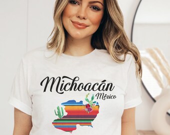 Michoacan Mexico Serape T-Shirt: Latina Women's Tee