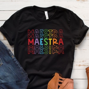 Maestra Shirt, Spanish Teacher, Bilingual Teacher, Teacher Shirt Gift, Teacher Shirt, Maestra Gift, Teacher Appreciation Shirt Gift