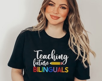 Maestra Shirt, Spanisch Lehrer Shirt, Zweisprachig Lehrer Geschenk, Dual Immersion Spanisch, ESL Lehrer Shirt Geschenk