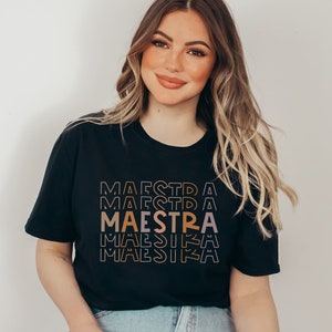 Womens Spanish Teacher Appreciation Gift T-Shirt Super Maestra Gift Womens Spanish Teacher Appreciation Gift T-Shirt Super Maestra Gift