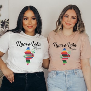 Nuevo León Mexico Serape T-Shirt: Latina Woman's Tee