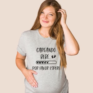 Spanish Mom shirt, Pregnancy Shirt Spanish, Baby Announcement Shirt, Mom To Be Shirt, Anuncio Embarazo Espanol, Spanish Gifts