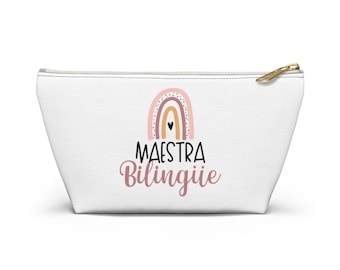 Maestra Bag Gift, Spaanse Leraar, Maestra Gift, Spaanse Leraar Gift, Tweetalige Leraar Dank u Gift, Maestra de Espanol, Teacher Bag