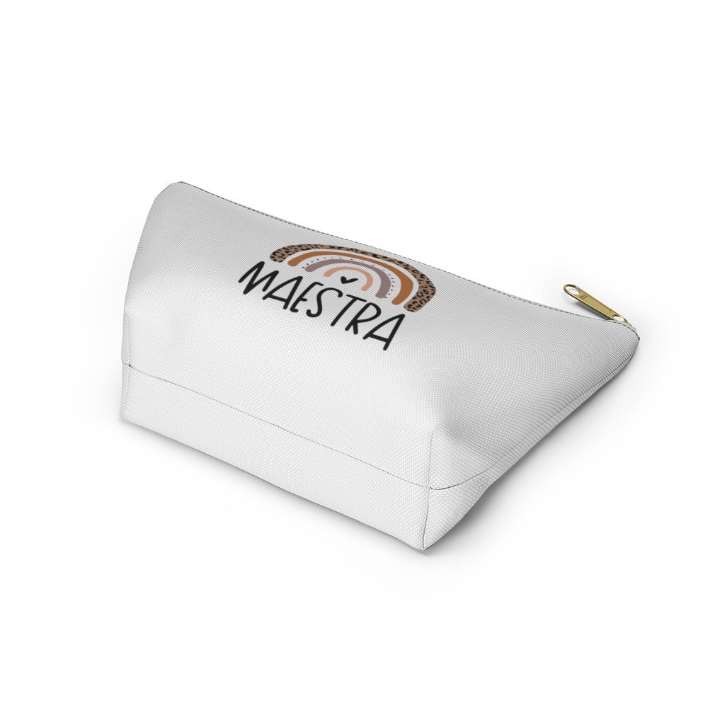 Spanische Dankeschön-Tasche Für Lehrer – 23x16x5 Cm Leinentasche Mit Reißverschluss, Geschenk Für Kindergarten & Vorschule
