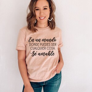 Camiseta de Mujer Española Latina CAMISETAs mexicanas latinas | Etsy México