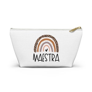 Maestra Bag Gift, Profesora de Español, Maestra Regalo, Regalo del Profesor de Español, Profesora Bilingüe Gracias Regalo, Maestra de Espanol, Bolsa de Profesores
