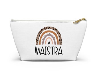 Maestra Bag Gift, Spaanse Leraar, Maestra Gift, Spaanse Leraar Gift, Tweetalige Leraar Dank u Gift, Maestra de Espanol, Teacher Bag