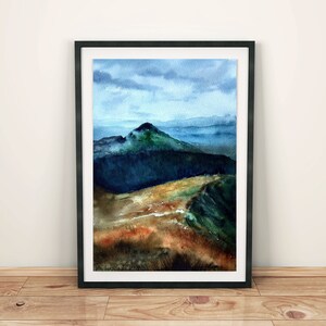 Mountain landscape wall art prints Digital download Nordic print Downloadable art Mountain wall art printable Nordic wall art digital print