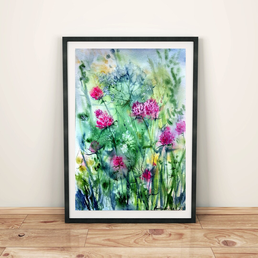 Floral Wall Art Prints Digital Download Flower Wall Art Digital Print ...