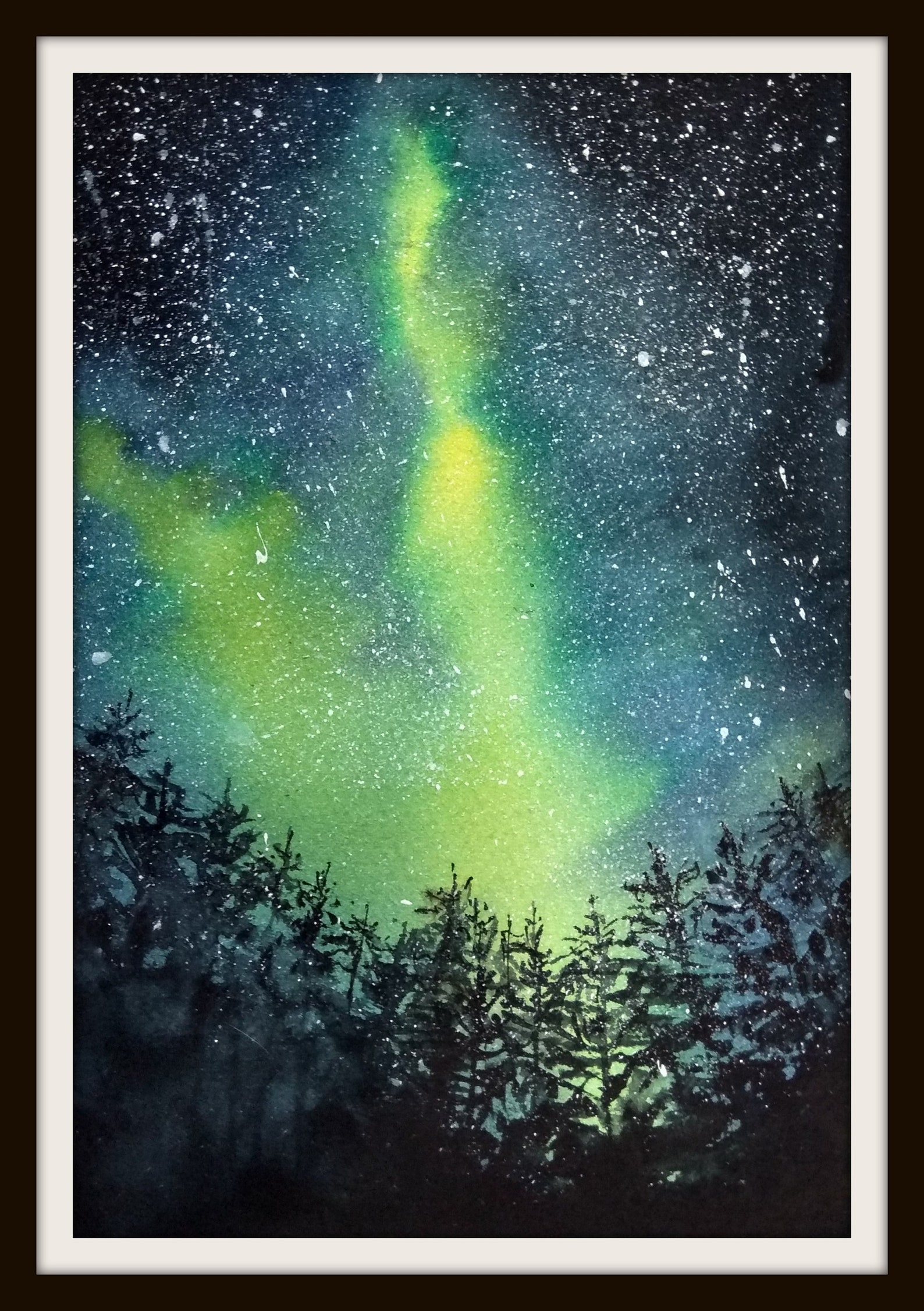 Northern Lights Art Print Digital Download Aurora Digital Etsy