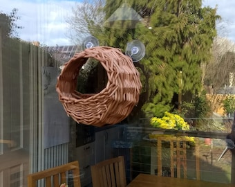 Willow Window mounted bird feeder, 9th wedding anniversary DELIVERY INCLUDED