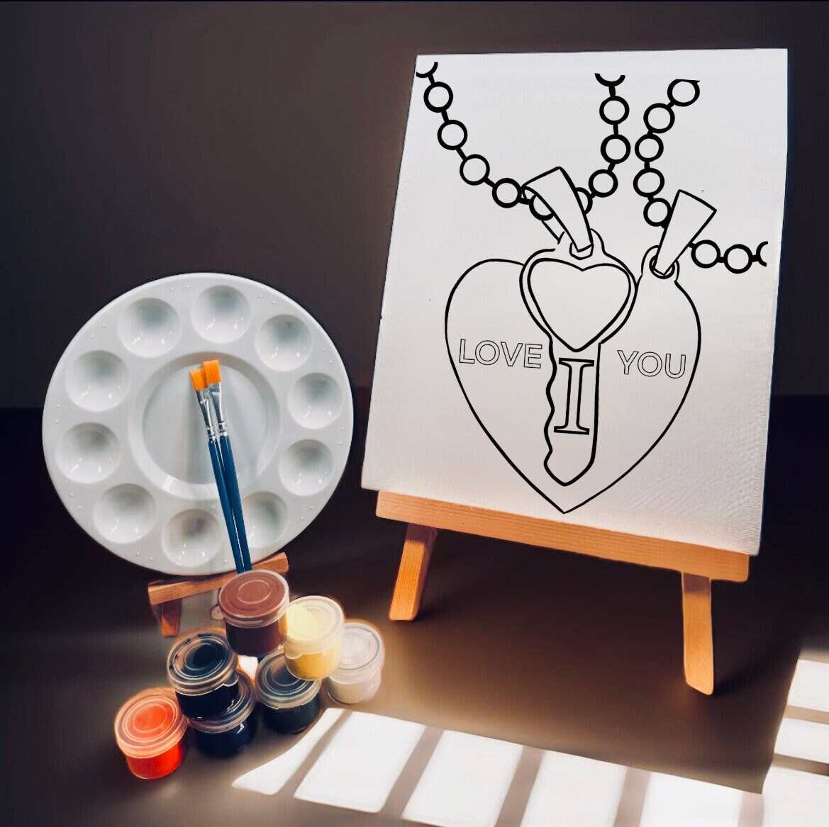 Couples Sip and Paint at Home Date Night Paint Kit Etsy