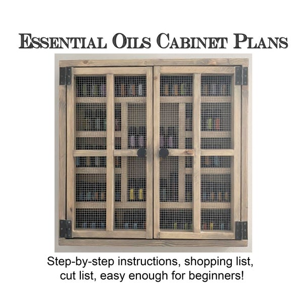 Essential Oils Cabinet Plans