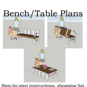 Bench/Table Plans