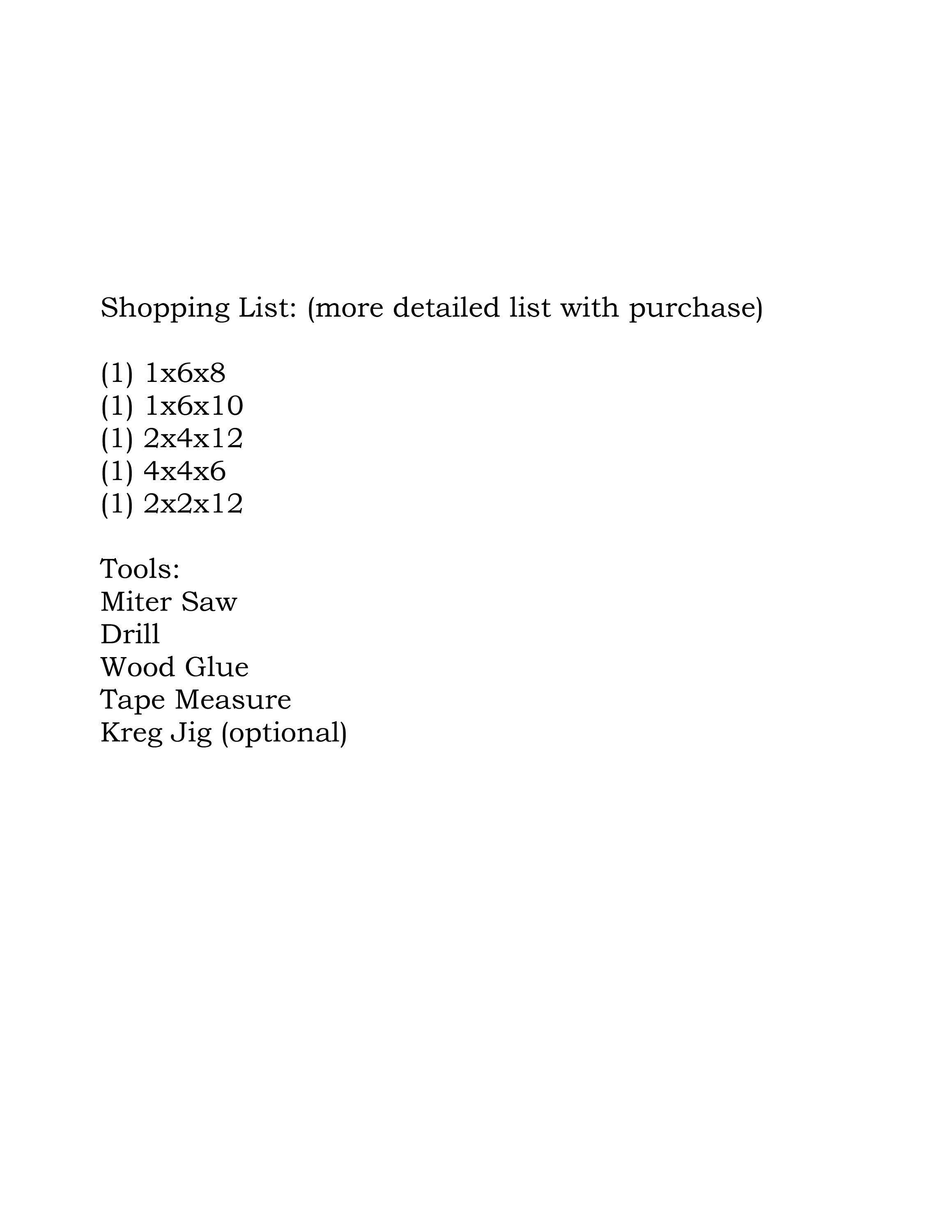 Rustic Coffee Table Plans Etsy