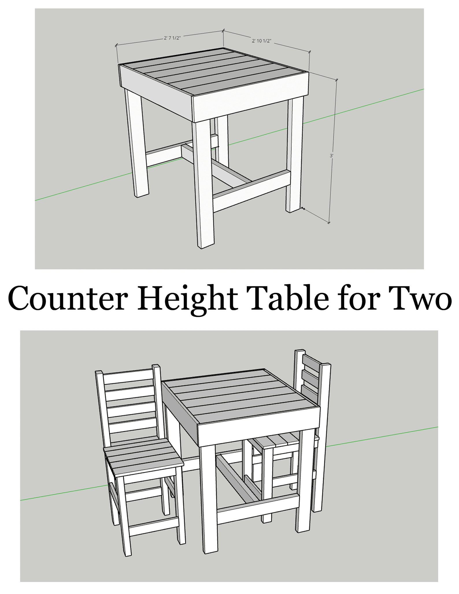 Table for Two Plans - Etsy