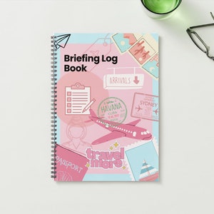 Logboek van het cabinepersoneel van het vliegtuig, briefingboek
