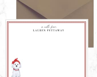 Maltese Dog Stationery Set   Maltese Dog Stationery  Stationary  Maltese Gifts Stationary  Fluffy Maltese Gifts  Puppy Stationary