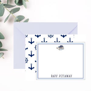 Baby Junge personalisierte Dankeschön Karten | Babyparty-Dankesschön-Karten | Doppelseitig | Aus der Kinderzimmer der Karten