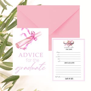 Abschluss-Ratekarten | Set mit 10 Schulabschluss Wunschkarten | Rat Karten für die Abschlussfeier | College und Graduate Advise Cards