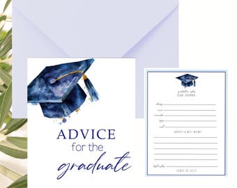 Graduation decorations High School Graduation Advice Cards Set of 10 Graduation Wishes Cards  Advice Cards for Graduation Party Well Wishes