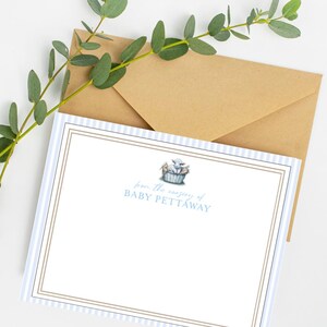 Tarjetas de agradecimiento para baby shower / Regalo para bebé niño / Tarjetas de agradecimiento para baby shower / Tarjetas de notas de la guardería / Regalo para baby shower