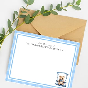 de remerciements pour baby shower | de remerciement pour la douche | De la pépinière des cartes de correspondance | Cadeau de naissance pour bébé garçon | Cartes de correspondance personnalisées